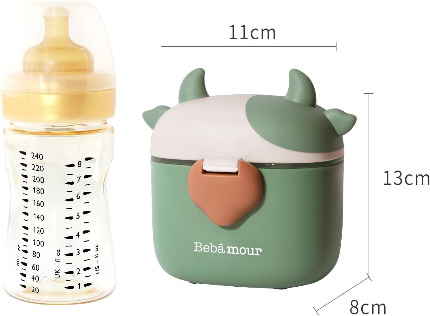 BEBAMOUR - Distributeur de lait portatif