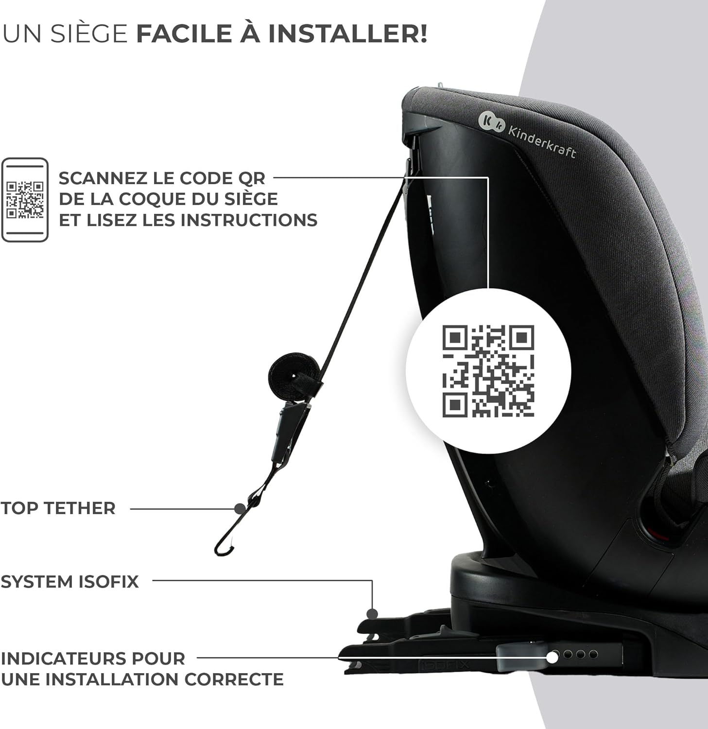 KINDERKRAFT - Siège auto 360° XPEDITION 2 I-Size 