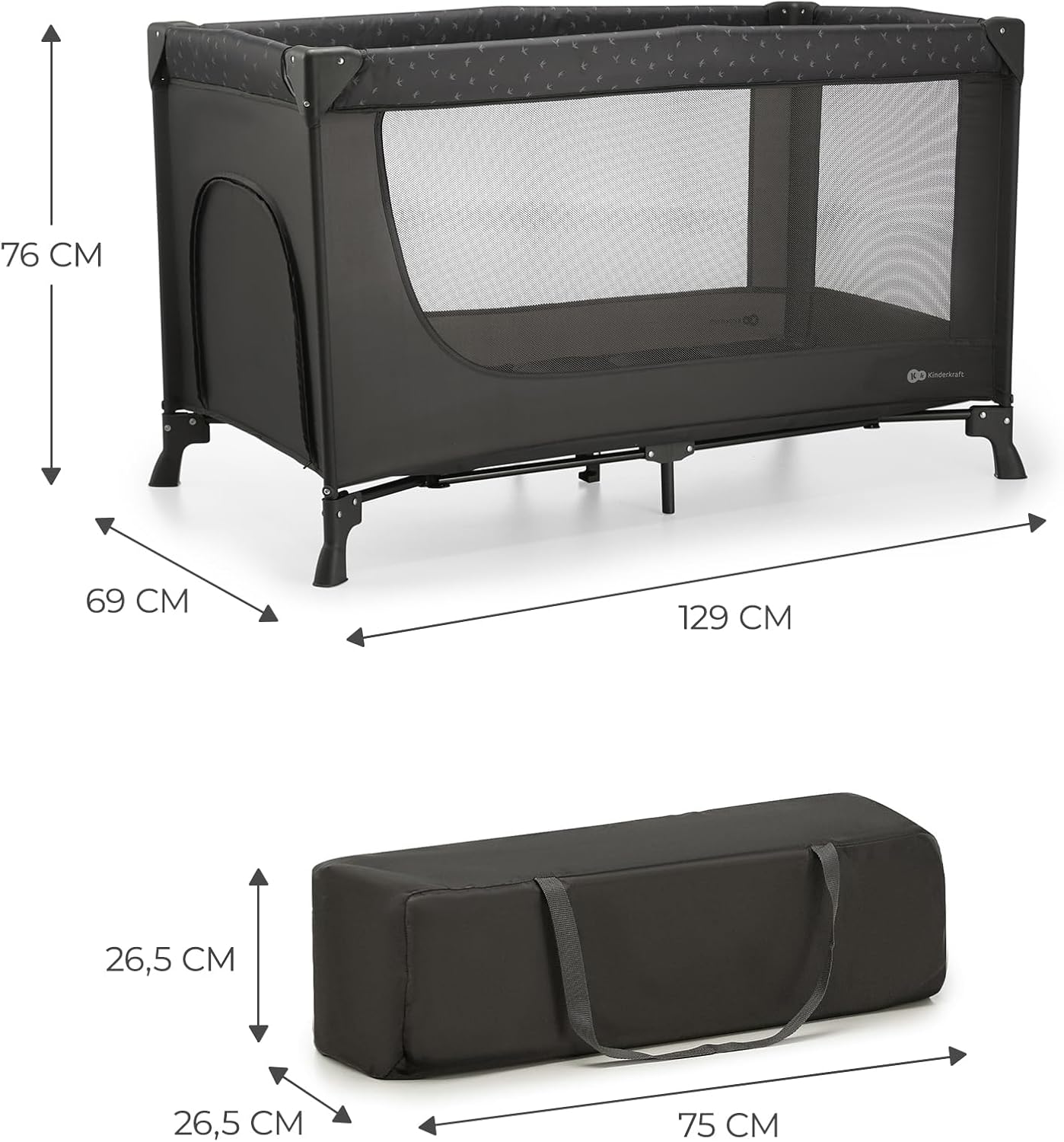 KINDERKRAFT - Lit de voyage JOY LIGHT 