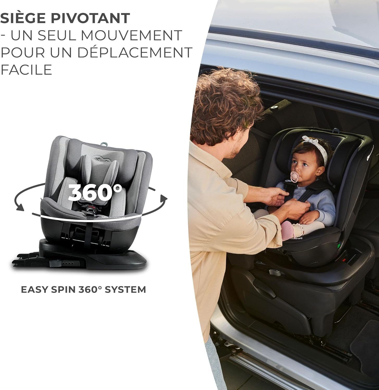 KINDERKRAFT - Siège auto 360° XPEDITION 2 I-Size 